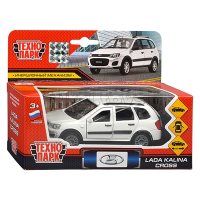 Машина металл LADA Kalina Cross 12 см, (откр. дв, багаж,) инерц., в коробке