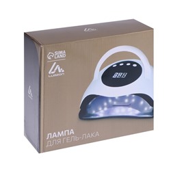 Лампа для маникюра Luazon LUF-03, UV/LED, 45 диодов, 120 Вт, таймер, 220 В, белая