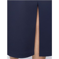 Юбка-миди из хлопка с разрезом