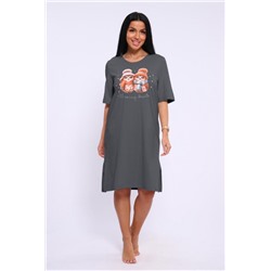 Ночная сорочка НС 525 (Серый, графит)