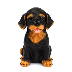 Садовая фигура из полистоуна «Щенок Ротвейлера», 28×23×19 см