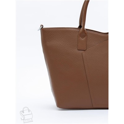 Сумка женская кожаная 1059C brown Polina&Eiterou