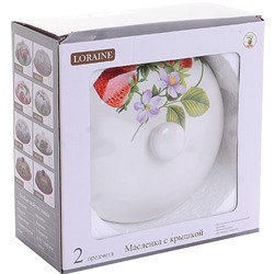 28168 Блюдо д/блинов 23,8х11см "Клубника" LR (х12)