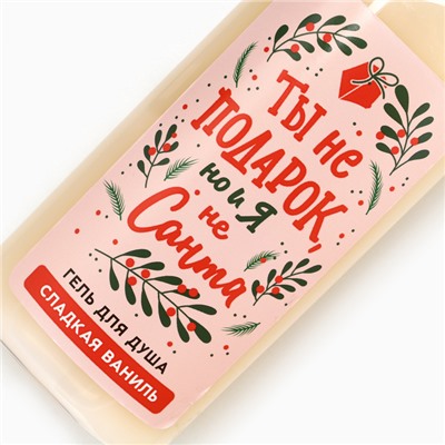 Новогодний подарочный набор косметики «Время сиять», гель для душа 250 мл и ежедневник, Чистое счастье