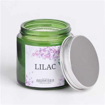 Ароматическая свеча в банке из соевого воска Spring Flowers. Lilac, 25 ч, 120 мл, сирень