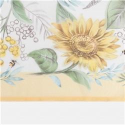 Тюль с подхватом и ламбрекеном «Солнечные цветы», 250×200 см, 100% п/э, вуаль