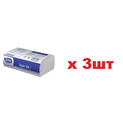 Grite Professional Полотенца бумажные листовые Super 216х240мм 150шт 3шт