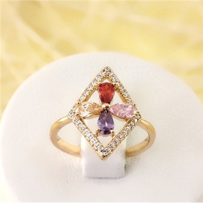 Кольцо позолота Н01-6815р размер 16