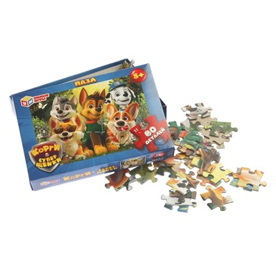 Пазлы 80 "Корги & Суперщенки"