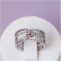 Кольцо родий H01-5747 размер 16-16,5