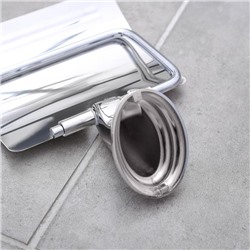 Держатель для туалетной бумаги с крышкой Accoona A11105, хром