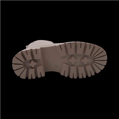 Ботинки из натуральной кожи на меху РА18-2 бежевые