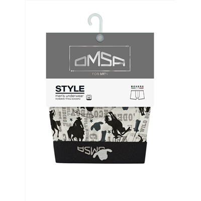 Omsa Трусы OmU 1234-25B Style Боксеры муж. с откр.резинкой, CO