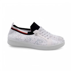 Кроссовки женские текстильные TD99-3 белые