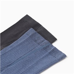 Колготки детские Крошка Я «Спецтехника», набор 2 пары, рост 68-74 см, графит/синий