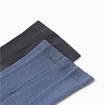 Колготки детские Крошка Я «Спецтехника», набор 2 пары, рост 68-74 см, графит/синий