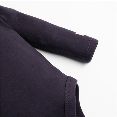 Боди-водолазка «Крошка Я» BASIC LINE, рост 68-74 см, тёмно-серое