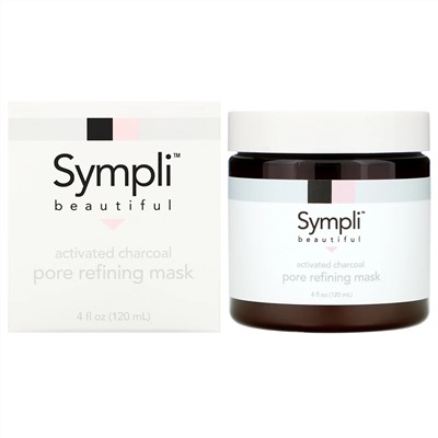 Sympli Beautiful, маска из активированного угля для очищения пор, 120 мл (4 жидк. унции)