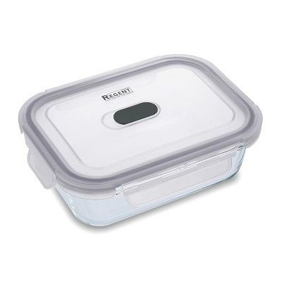Контейнер 1,0л стекл.герметич.прямоуг.Linea Desco 93-DE-CA-20-1000