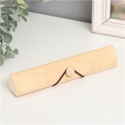 Шкатулка для росписи дерево «Тонкий лист», треугольная, 19×3.4×3.4 см