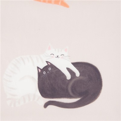 Штора для ванной «Этель. Котики», 145×180 см, полиэстер