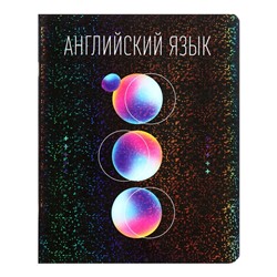 Тетрадь предметная, Calligrata TOP «Абстракция», 48 листов в клетку, Английский язык