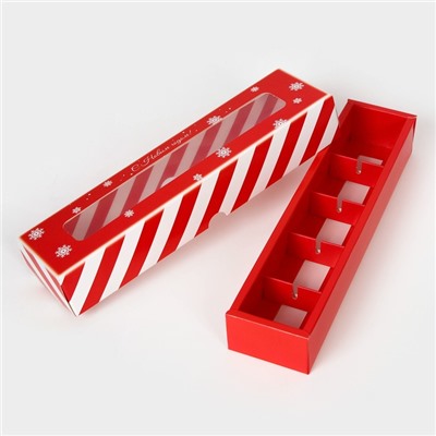 Коробка под 5 конфет «Чудеса случаются», 21×5×3.3 см