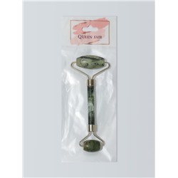 Массажёр - роллер «Гуаша», 14×5.8 см, цвет зелёный