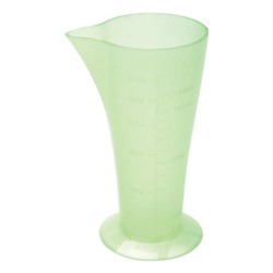 Dewal Стакан мерный с носиком JPP061F, пластик, зеленый, 120 мл 2554