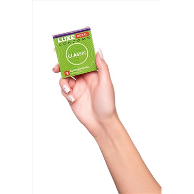 Гладкие презервативы LUXE Royal Classic - 3 шт.
