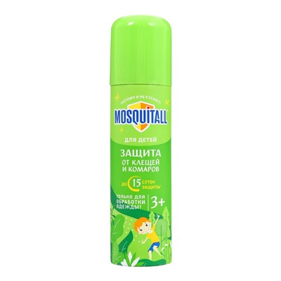 Аэрозоль Репеллент Mosquitall, от клещей и комаров, для детей, 150 мл