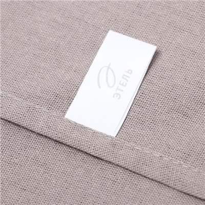 Фартук «Этель» ECO, тёмно-серый, 60×70 см, 70% хлопок, 30% лён, 190 г/м²