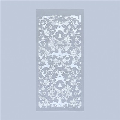 Пакет подарочный новогодний пропиленовый «Олени», 14×29 см