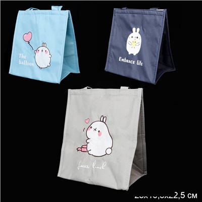 Сумка Термосумка для ланчбокса /WJ102 /уп 240/*Ц 23х16.5х22.5 см, 8,5 л (Голубой)