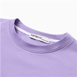 Футболка для девочки KAFTAN: Dream big, сиреневая, размер 30, рост 98 - 104 см