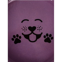 Миска керамическая Smile Dog 200 мл -10.5×10.5×4 см, сиреневая/бежевая