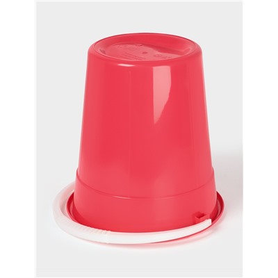 Ведро «Евро», 8 л, d=26 см, h=25.2 см, пластик, МИКС