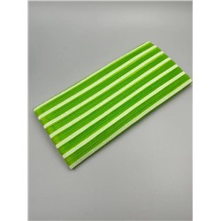 Bath Towel Мочалка-полотенце для душа с пилинг-эффектом / Stripe Long Exfoliating Towel, зелёная полоска 28181