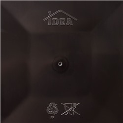 Кашпо для цветов со вставкой «Ротанг», 13 л, вставка 4.9 л, коричневое