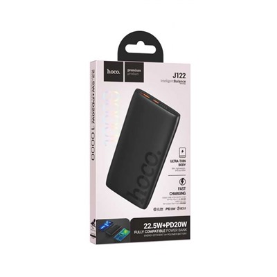 Внешний аккумулятор Hoco J122 Respect 22.5W+PD20W 10000mAh (black)