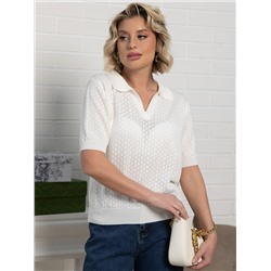 Поло Тихая роскошь (белое) Б15274-7М