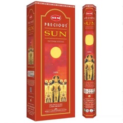 HEM Благовония шестигранник упаковка 6шт:Precious Sun (1 блок)