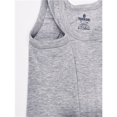 2214-20 Майка для мальчика серая (BAYKAR)