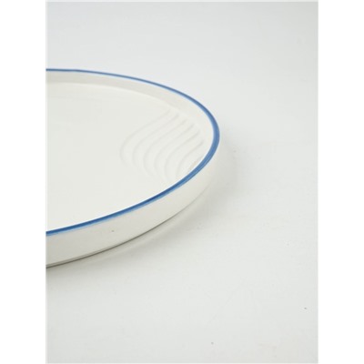 Тарелка плоская керамическая «Оушен», d=23 см, ручная работа