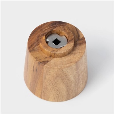 Мельница для специй Magistro Wooden, 5.5×26.5 см, керамический механизм, коричневая