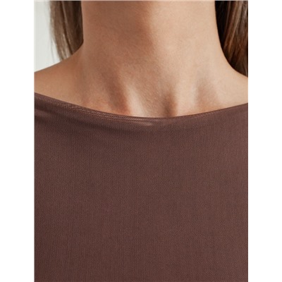 Джемпер с прозрачными рукавами