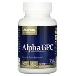 Jarrow Formulas, альфа ГФХ, 300 мг, 60 растительных капсул