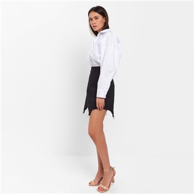 Юбка мини джинсовая женская MIST: Denim, размер 48, чёрная