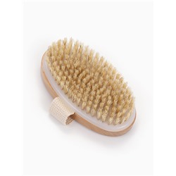 Щётка массажная для тела, из натуральной щетины, гладкая