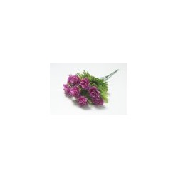 Искусственные цветы, Ветка в букете роза 9 голов (1010237) микс